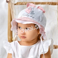 Detské čiapky - klobúčiky - letné - dievčenské - model - 4/310 - 46 cm